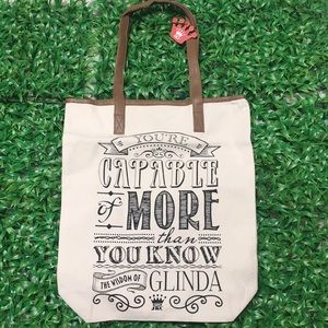 NWT Wizard Of Oz quote tote bag